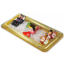 Aufblasbare Kühlbox/Buffet-Tablett (goldfarben)