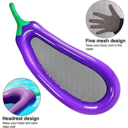 Inflatable pool hammock, adult floating mattress-float