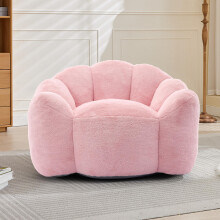 Lotus-förmiges Kompaktsofa, Sitzsitz für Erwachsene, mit Kurzflor-Griffzug. Ohne Montage sofort einsetzbar und leicht zu bewegen, geeig