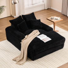 027–Luxus Cord Sofa, modernes Design, 4 Kissen, ultraweiches & multifunktionales Schlafsofa, ohne Montage sofort nutzbar als Sofa oder