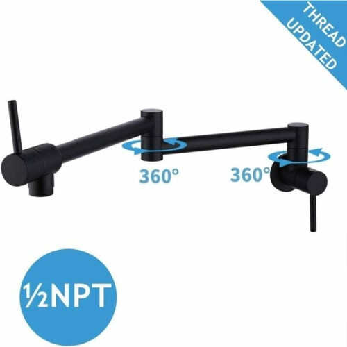 Kitchen Aerator Double ConnectionPivotFlexible SinkMount Wall 1