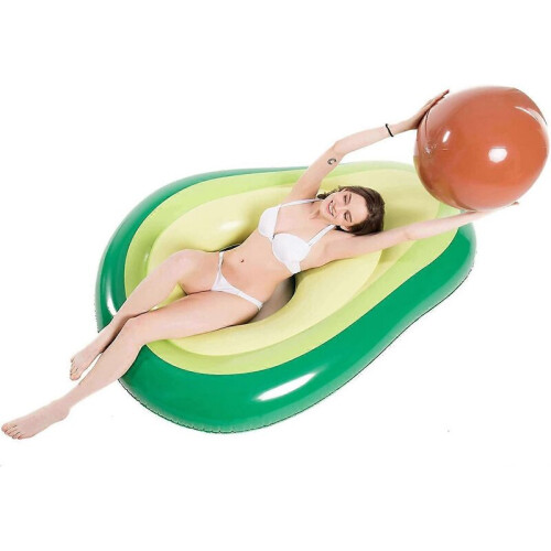 Inflatable pool float, avocado shaped shell shaped float 1