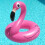 Φουσκωτό κολυμβητήριο Jumbo Pink Flamingo για την παραλία και την πισίνα 5