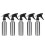 5pcs 250ml Multifunctional Spray Bottles Empty Refillable Mist Sprayer (Silver) 2