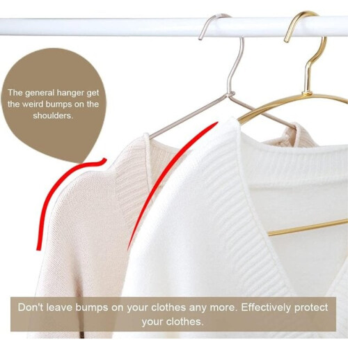 Metallkleiderbügel silber, 10 Stück. 1