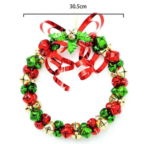 Kerstkrans van ijzeren belletjes 2