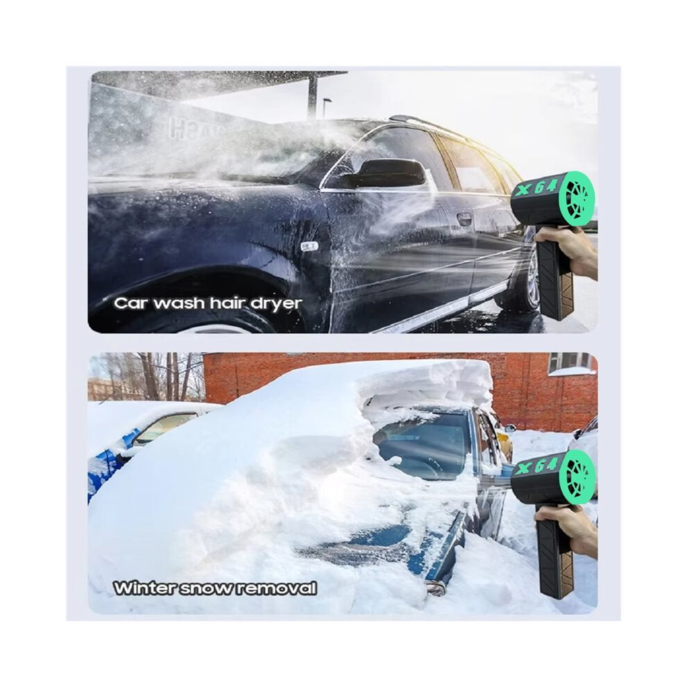 X64 Blower Handheld Turbo Jet Fan 64Mm Brushless Powerful 1400G Thrust 1000W Highpower Turbo Fan Car Air Blower Eu Plug 6032425861014