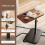 Portable Adjustable Folding Side Table/Laptop Desk, for Home Office, Coffee Table, Bedside Sofa, Office Reception Area A 4