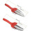 Gartenspaten 2 in 1 silber-rotes Set 2