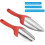 Gartenspaten 2 in 1 silber-rotes Set 4