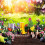 Gartenspaten 2 in 1 silber-rotes Set 5