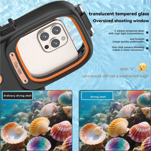 15M/50FT Professional Diving and Swimming  Phone Case 2