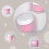 PP Cosmetics Bottle Cream Bottle for Storage Use 4Pcs Pink 2