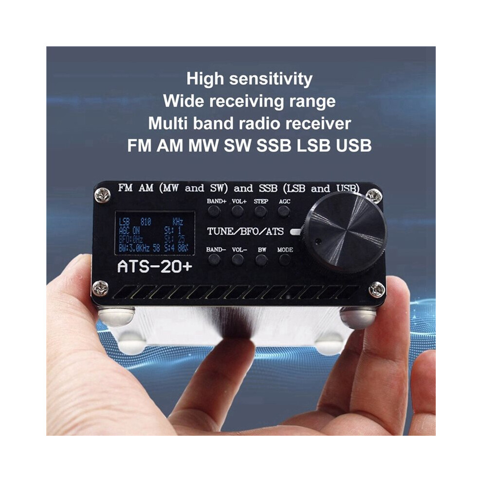 Ats 20+ Radio Receiver High Sensitivity Portable Small World Band Digital Receiver Full Band Radio 4711502343552