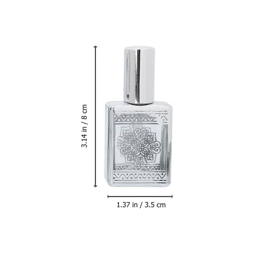 Silver Perfume Sub Bottles for Storage Use 4Pcs Small Spray Bottles 2
