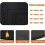 3-layer large black rectangular barbecue mat for protection 8 2