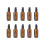 Brown Perfume Spray Bottle Empty Sprayer for Storage Use 10Pcs Pack 4