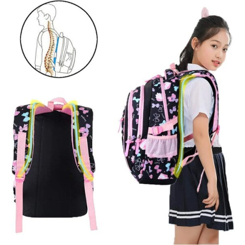 Ensemble sac à dos trois pièces noir 1