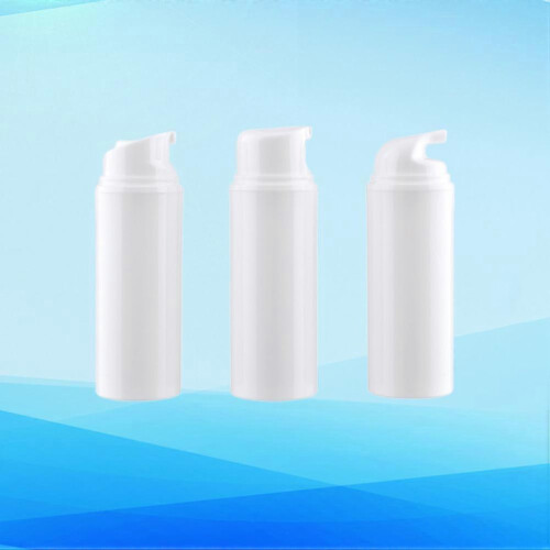 Cosmetics Storage Bottle Push Type Bottles for Sub Use 3Pcs White Plastic 2