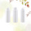 Cosmetics Storage Bottle Push Type Bottles for Sub Use 3Pcs White Plastic 4