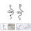 2 anelli a forma di serpente per donna PHRL3363 2