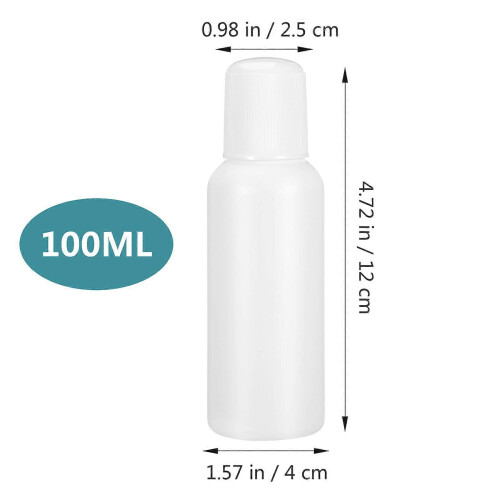 Empty Applicator Bottles with Sponge Head for Liniments 6Pcs Pack White 2