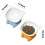 Ciotole per gatti, 2 pezzi, blu + arancione, 2 pezzi. 2