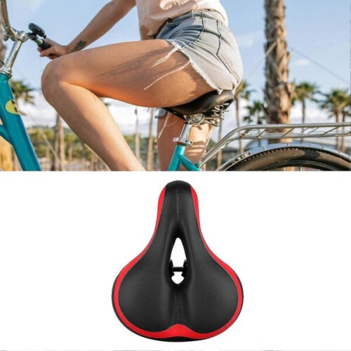 Gas bicycle saddle with shock absorber 2