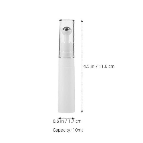 Eye Cream Refillable Roll on Bottles for Storage 4Pcs Thick Glass Empty Bottles 2