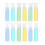 Lotion Bottle Travel Container for Storage Use 12Pcs Assorted Color Small Bottles 3