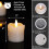 Conjunto de 6 velas sem chama para casamento 4