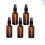 Brown Glass Spray Bottle for Essential Oil Container 10Pcs Emulsion Subpackaging Set 4