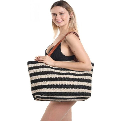 Large waterproof beach bagRaffia shopping bag 2