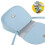 Bolsa infantil azul em PU com laço PHRL20100 2