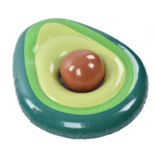 Materassino gonfiabile a forma di avocado per piscina, in PVC, materassino gonfiabile, sdraio, pa