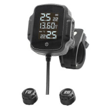 Motorbandenspanningscontrolesysteem voor bandentemperatuur