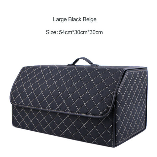 Car Trunk Storage Box PU Leather Auto Multifunction Tool