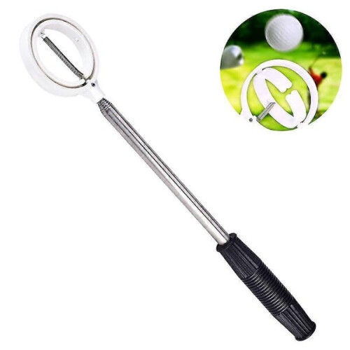 Golfbal stalen gripper wit 1