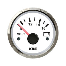 KUS Marine Automatisches Nadel-/Digital-Spannungsmessgerät 12V 24V für Boote