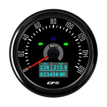 Ταχύμετρο GPS 85 mm με κεραία GPS, 7 χρώματα, ψηφιακό οδόμετρο LED