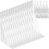 Conjunto de 8 suportes de prateleira retangulares e resistentes Amxcnoy de 30 cm (12 polegadas). 1