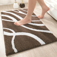 Amxcnoy Rutschfeste Mikrofaser-Badematte 40 x 60 cm, saugfähig