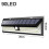 Applique murale extérieure, 1 pièce, noire, 90 LED 2
