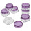 Plastic Face Cream Jar Refillable Containers for Storage Use 24Pcs Purple 2