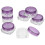 Plastic Face Cream Jar Refillable Containers for Storage Use 24Pcs Purple 5