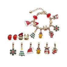 Ensemble de bracelets de Noël pour enfants, faits main, à faire soi-même