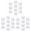 Cosmetics Jars Empty Creams Storage Container for Storage 30Pcs White Set 4