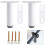 Amxcnoy adjustable bed leg set (18-33 cm), white legs 1