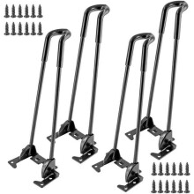 Amxcnoy Folding Table Leg Set, 47cm Long Black Clip St
