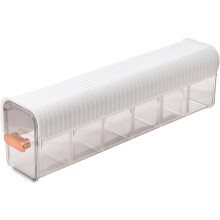 Boîte de rangement murale transparente à compartiments Amxcnoy, pas besoin de s